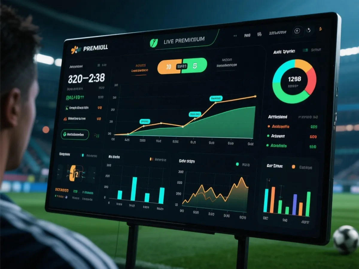 即時賽況與動態數據示意圖