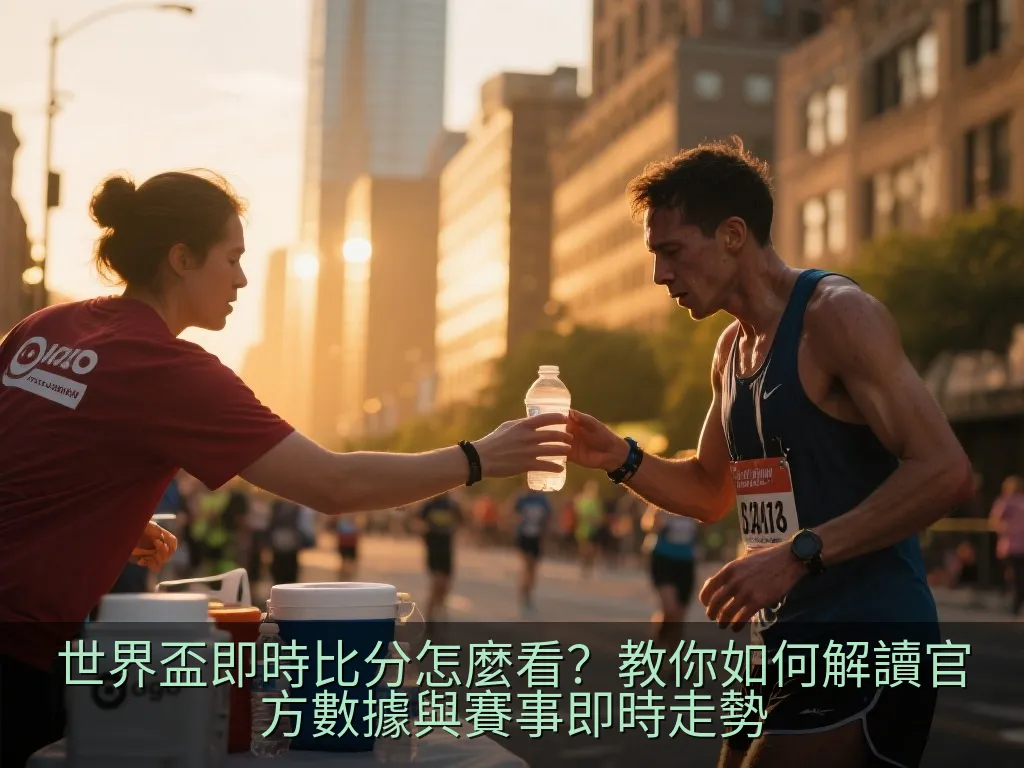 一位球迷拿著智慧型手機，螢幕上顯示著即時足球比賽的比分與攻勢圖表